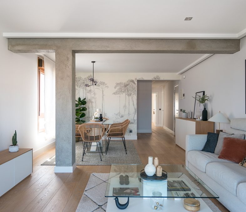 Decoración y estilismo en un piso en Bermeo