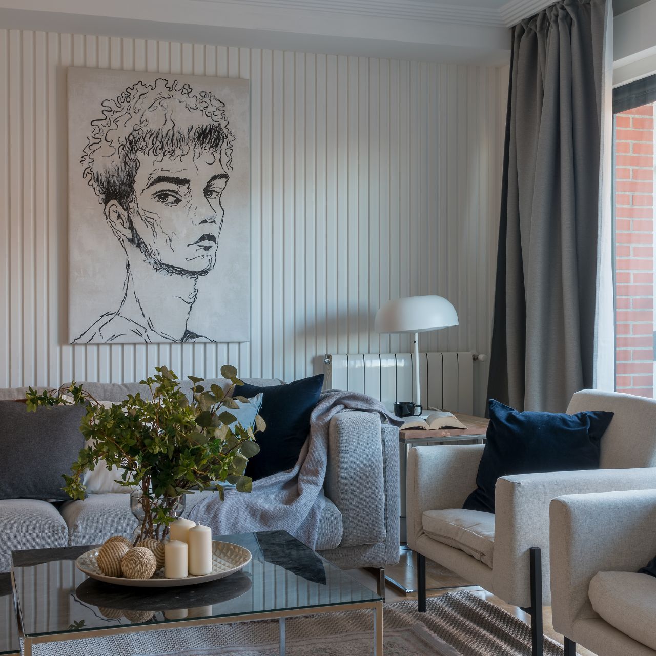 Amueblamiento y decoración en vivienda de nueva construcción en Urduliz